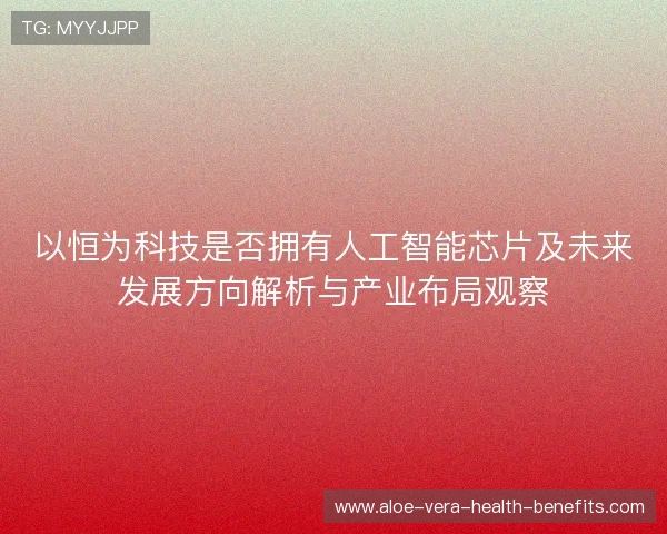 以恒为科技是否拥有人工智能芯片及未来发展方向解析与产业布局观察